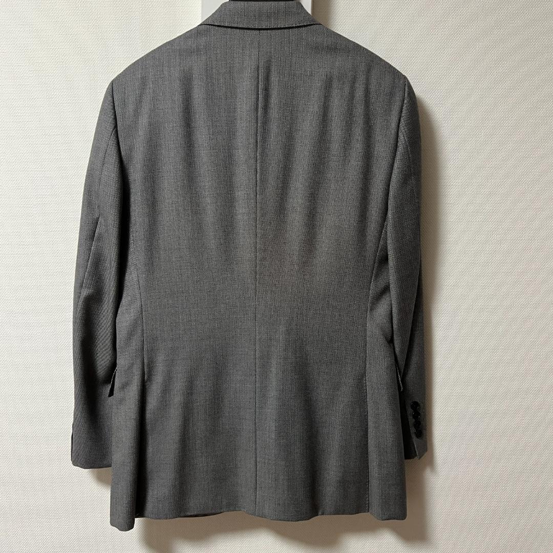 【新品、未使用】ビジネススーツ灰色極細チェック柄（バーバリーブラックレーベル）