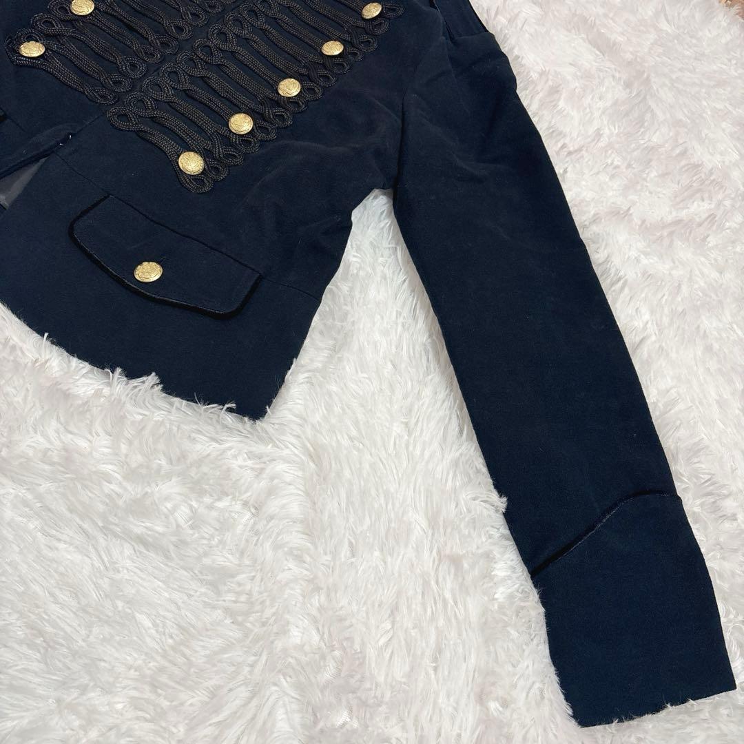 希少　GAP ギャップ ナポレオンジャケット　金ボタン　ブラック　L