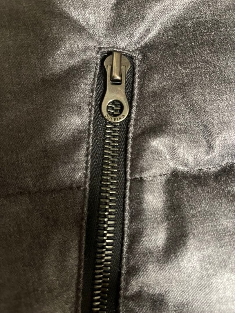 DUVETICA フーデッドダウンベスト ダークグレー サイズ42