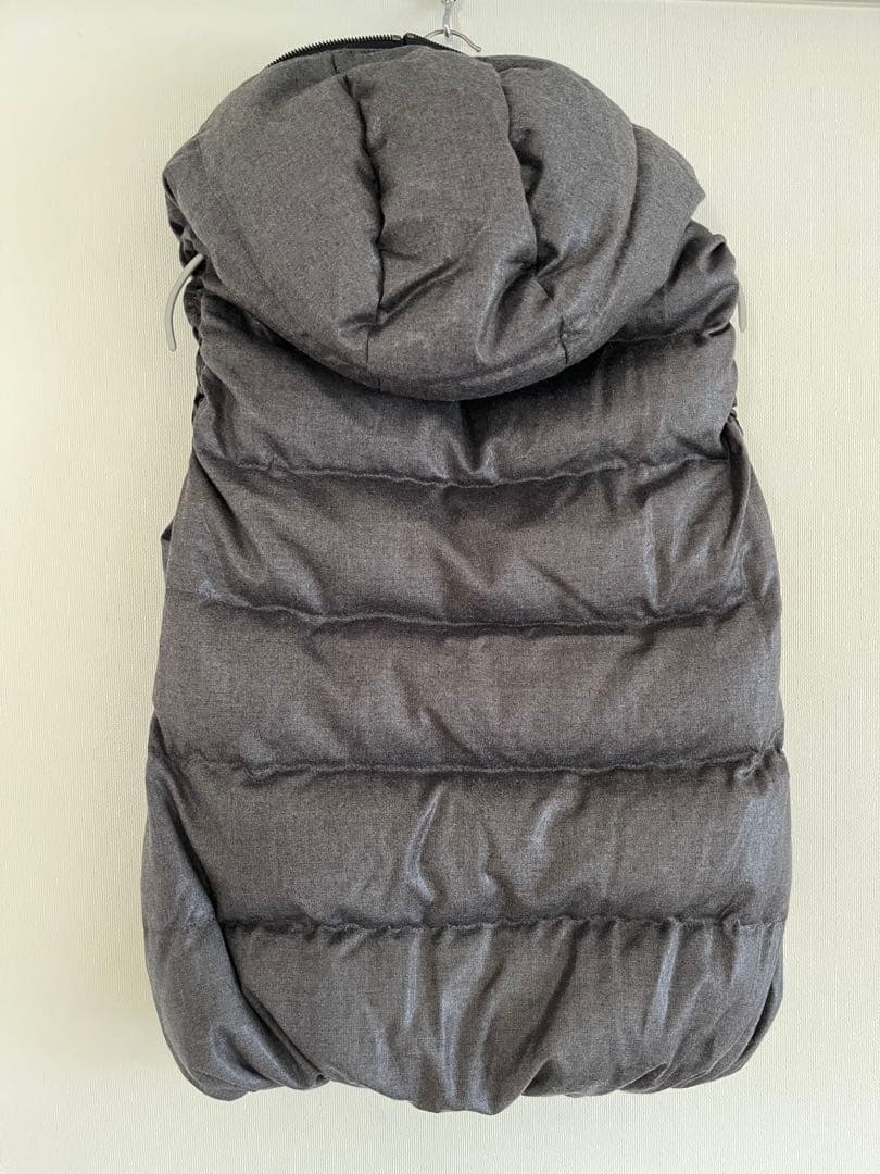 DUVETICA フーデッドダウンベスト ダークグレー サイズ42