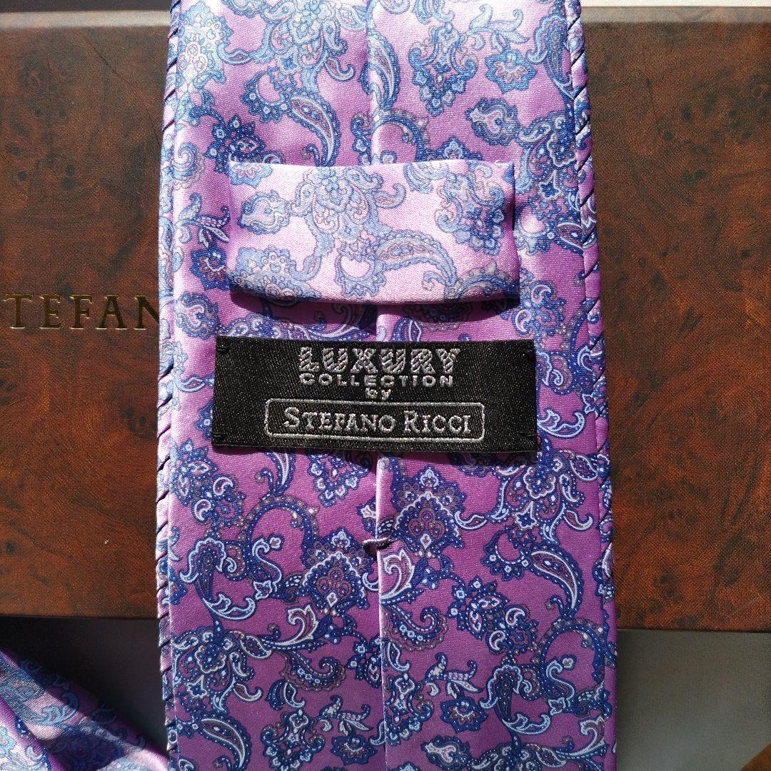 ステファノリッチ ペイズリー柄ネクタイ