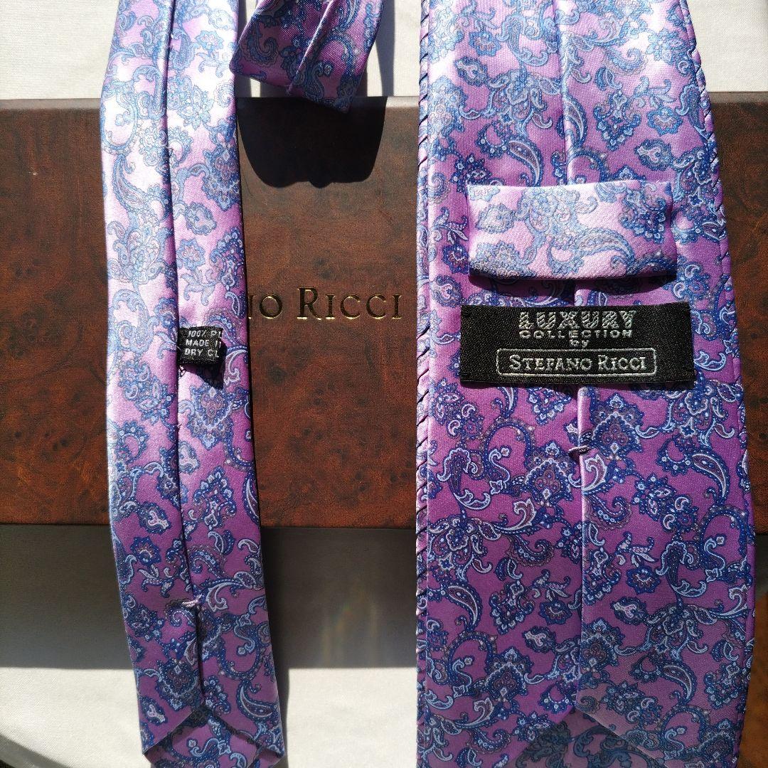 ステファノリッチ ペイズリー柄ネクタイ