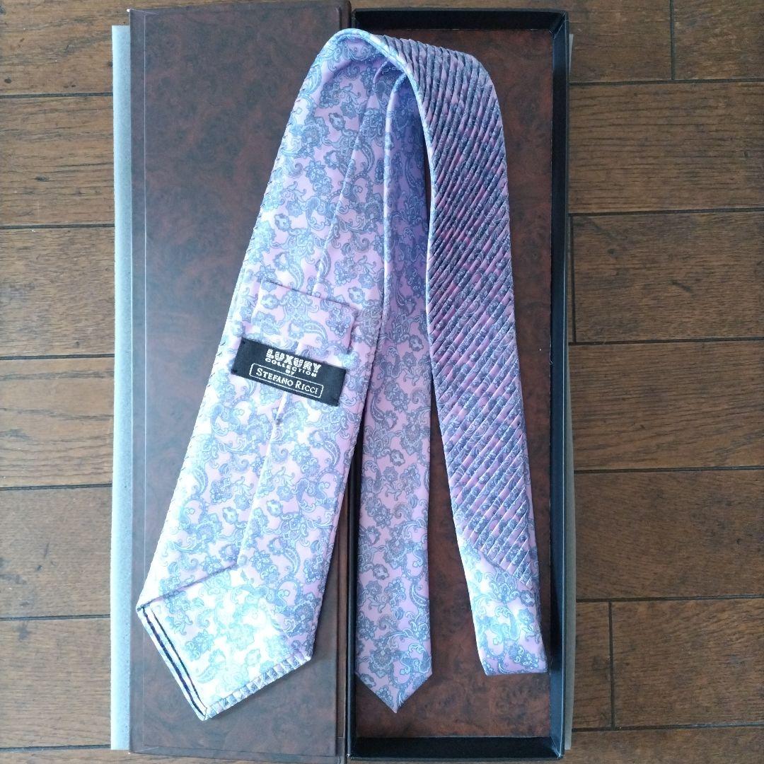 ステファノリッチ ペイズリー柄ネクタイ