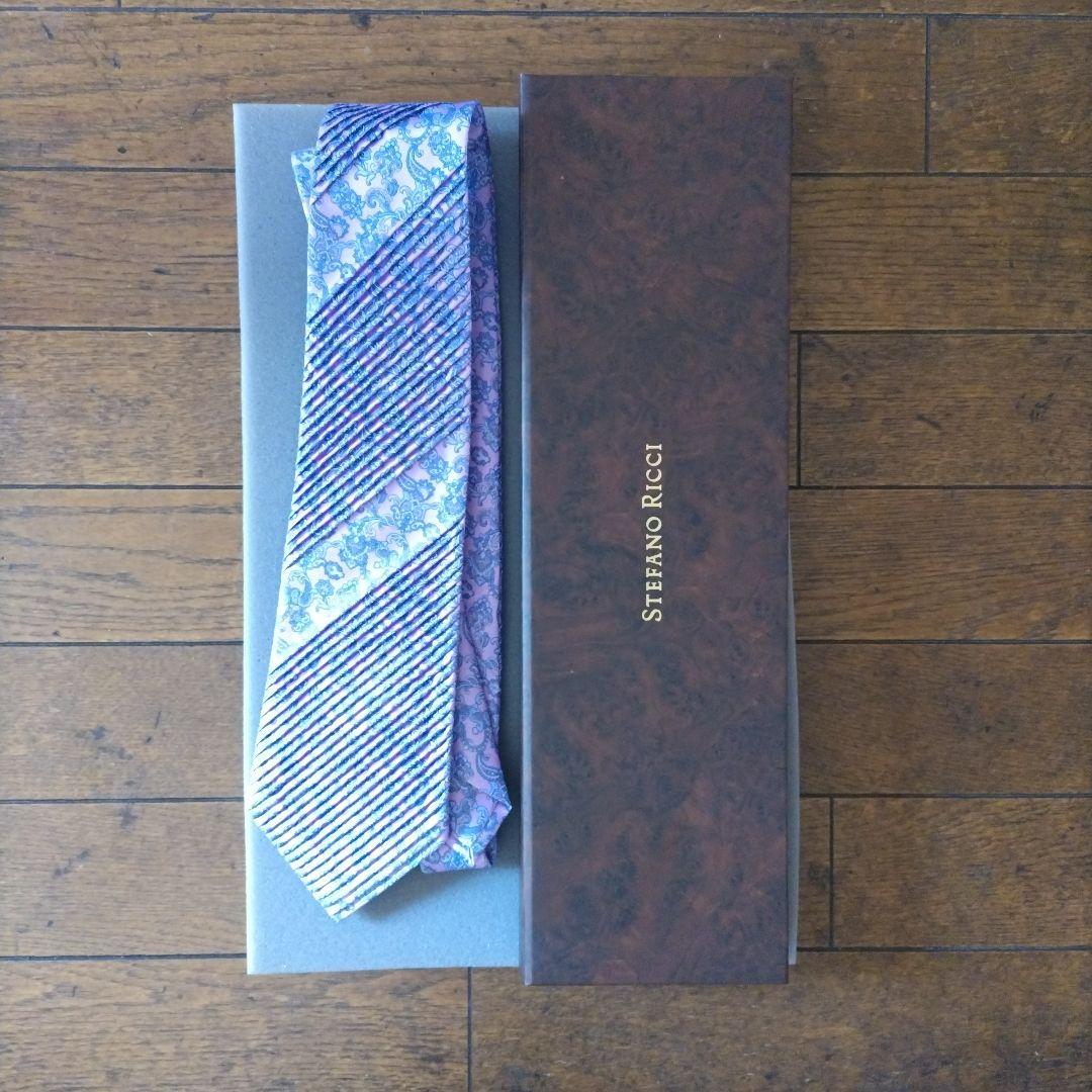 ステファノリッチ ペイズリー柄ネクタイ