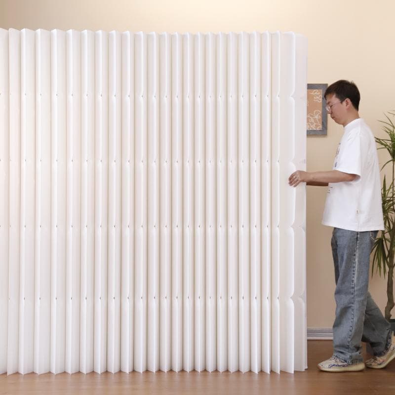 パーテーション間仕切り高さ2.2ｍ長さ4ｍ-5ｍ組立不要目隠し折りたたみ軽量