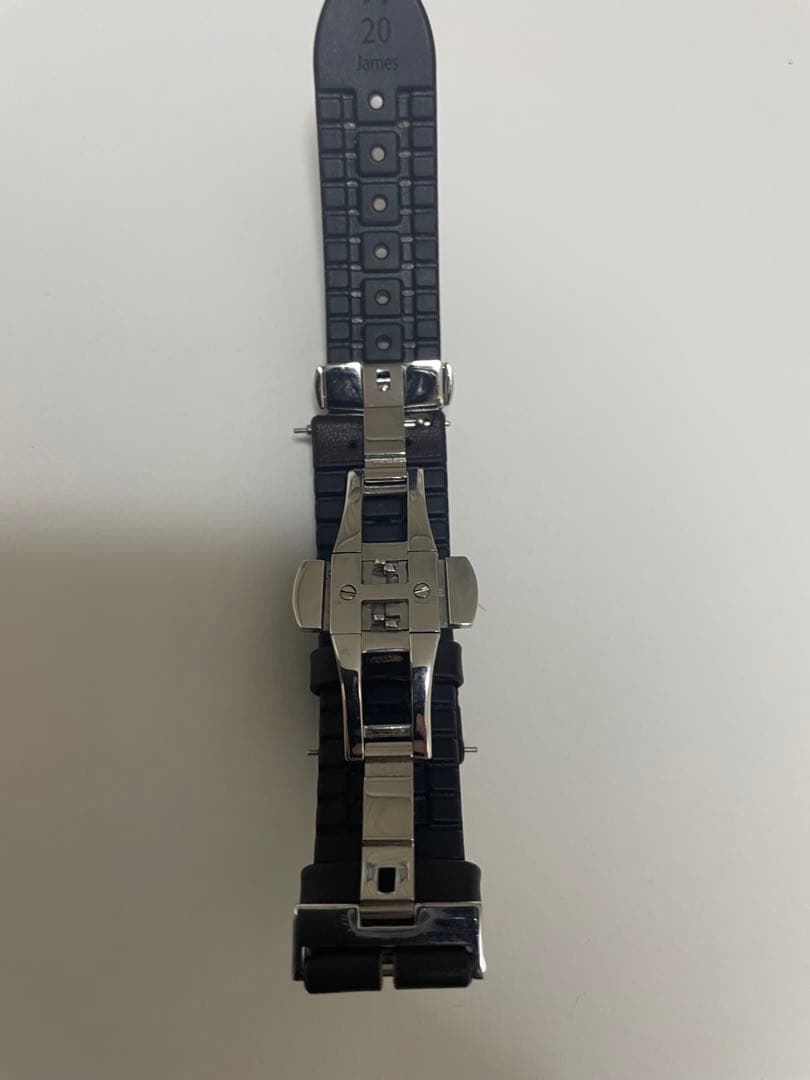 HIRSCH ヒルシュJames腕時計用バンド レザーラバー20mm 20センチ