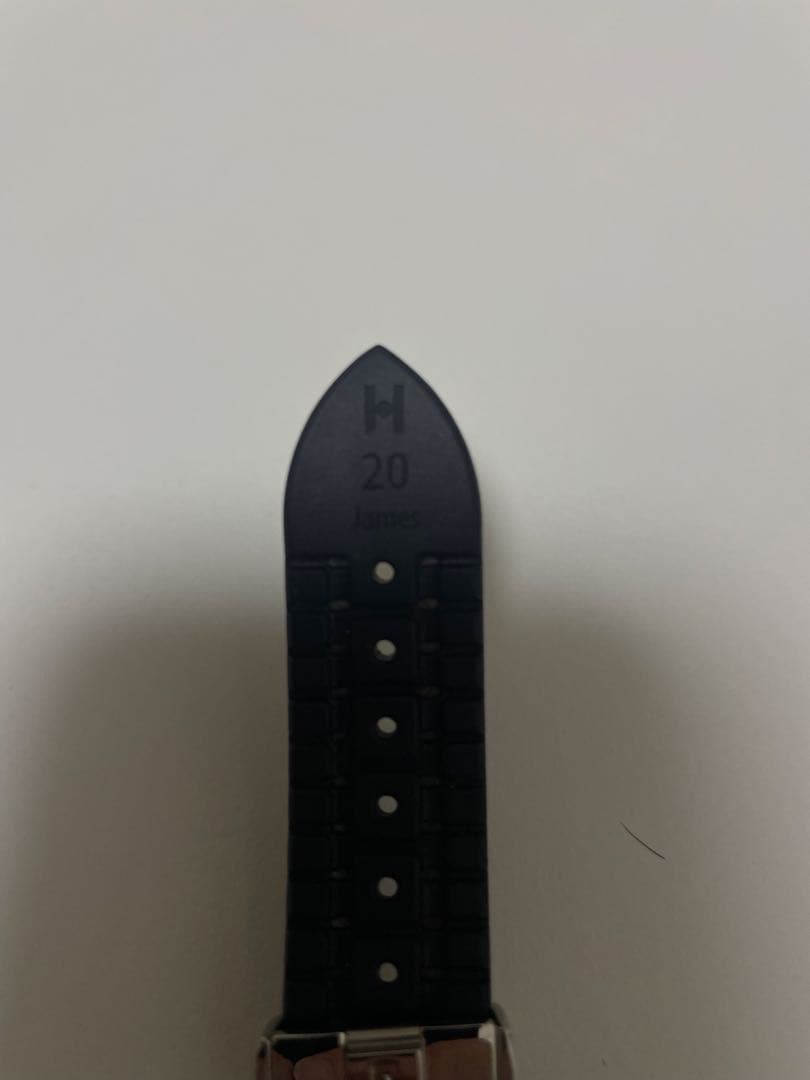 HIRSCH ヒルシュJames腕時計用バンド レザーラバー20mm 20センチ