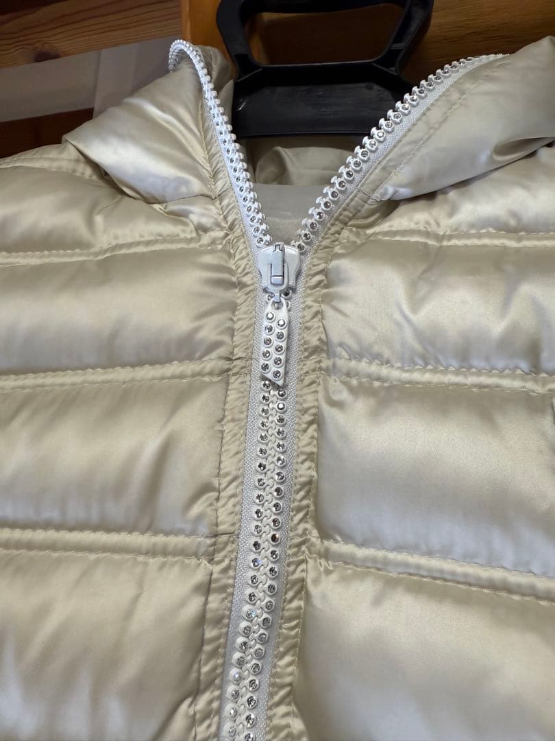 ダルタンボナパルト シャンパンゴールドホワイト ダウンベストジャケット ブルゾン