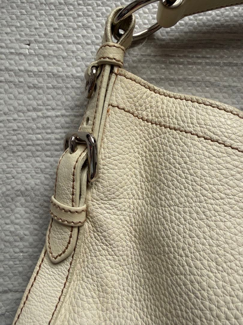 PRADA プラダ ヴィッテロダイノ レザー ワン ショルダー バッグ 白