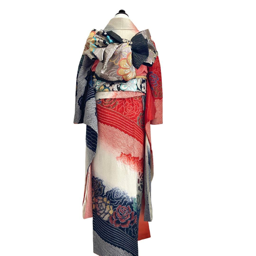 ★yajiyaji ★™️ 振袖　4点セット‼️絞りお振袖セット‼️NO60