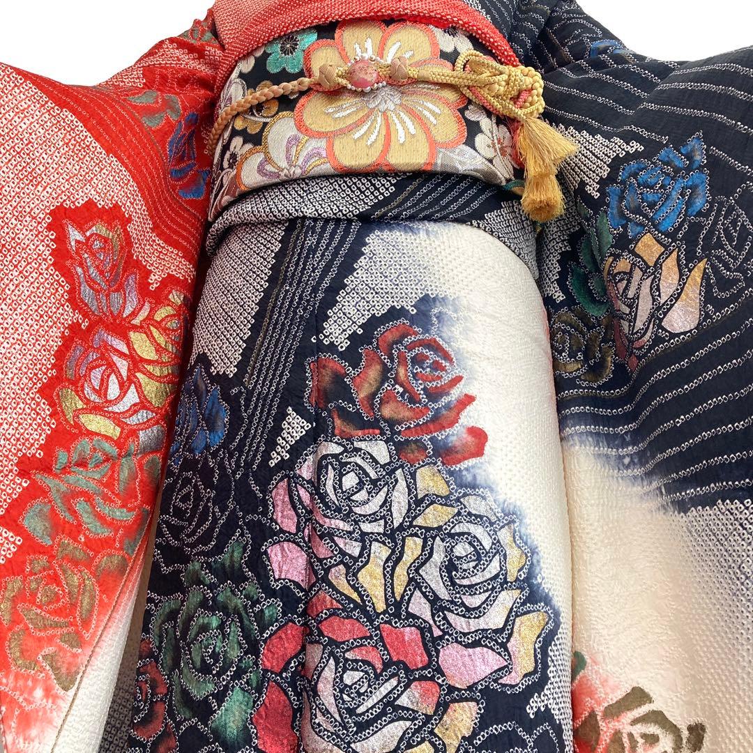 ★yajiyaji ★™️ 振袖　4点セット‼️絞りお振袖セット‼️NO60