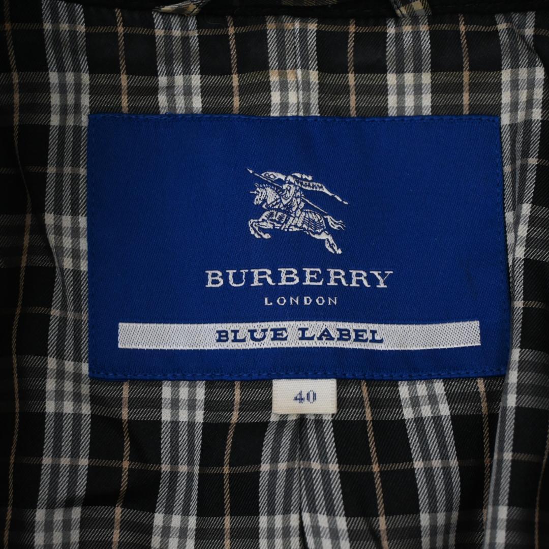 48159★バーバリーブルーレーベル コート 40 ノヴァチェック　ノバチェック