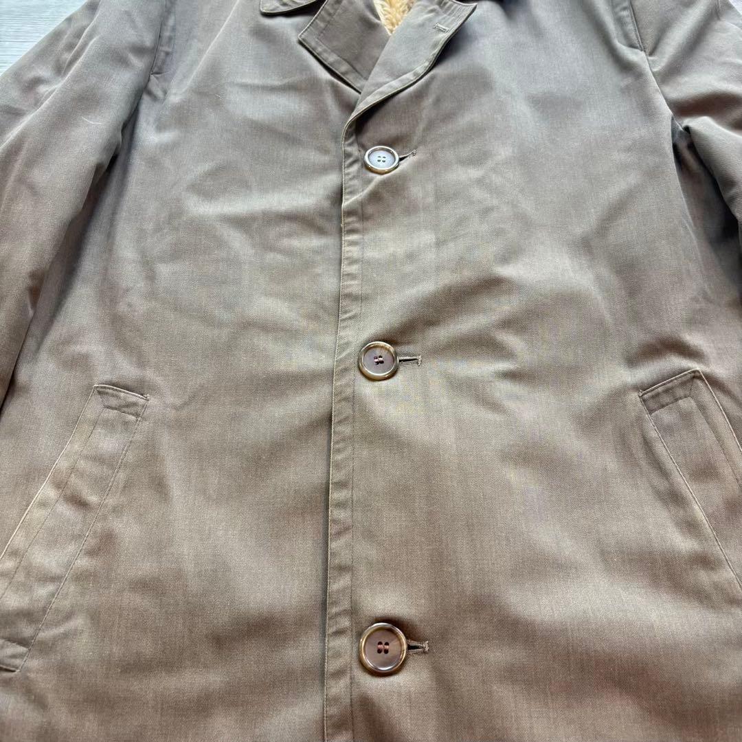 GRENFELL 英国製 ボアライナー付ハンティングコートコーデュロイ襟%466