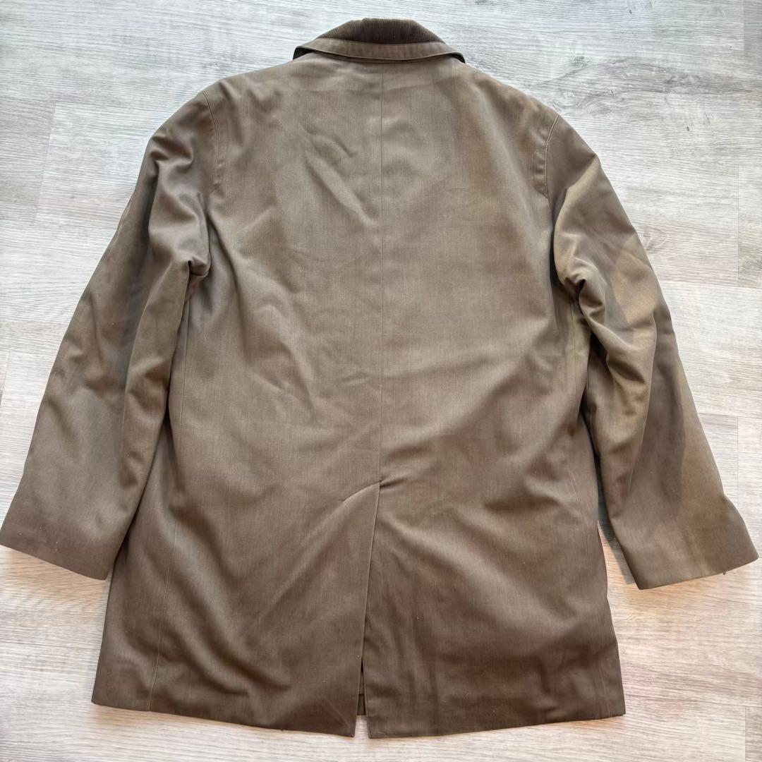 GRENFELL 英国製 ボアライナー付ハンティングコートコーデュロイ襟%466