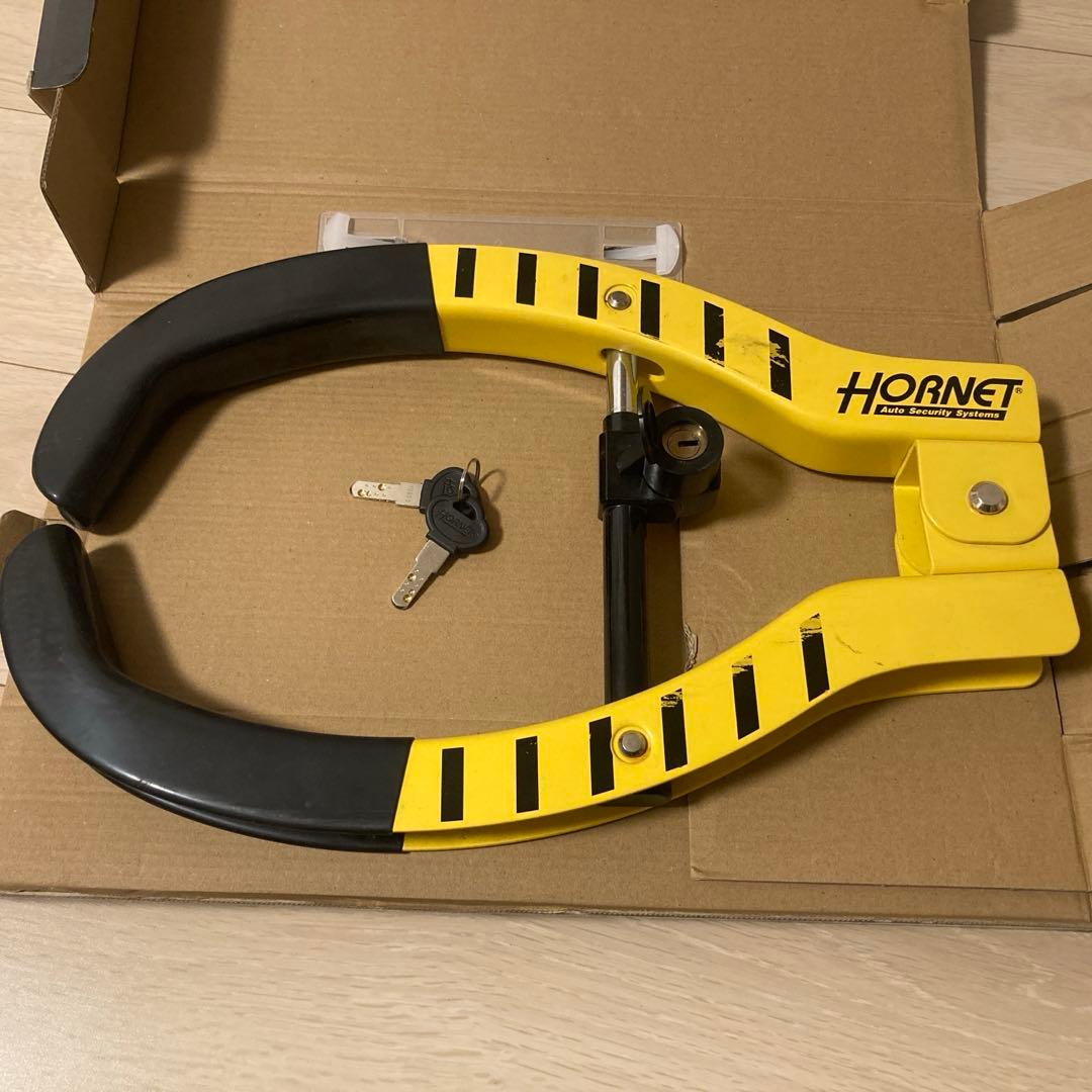 ホーネット　タイヤロック　防犯ステッカー付き