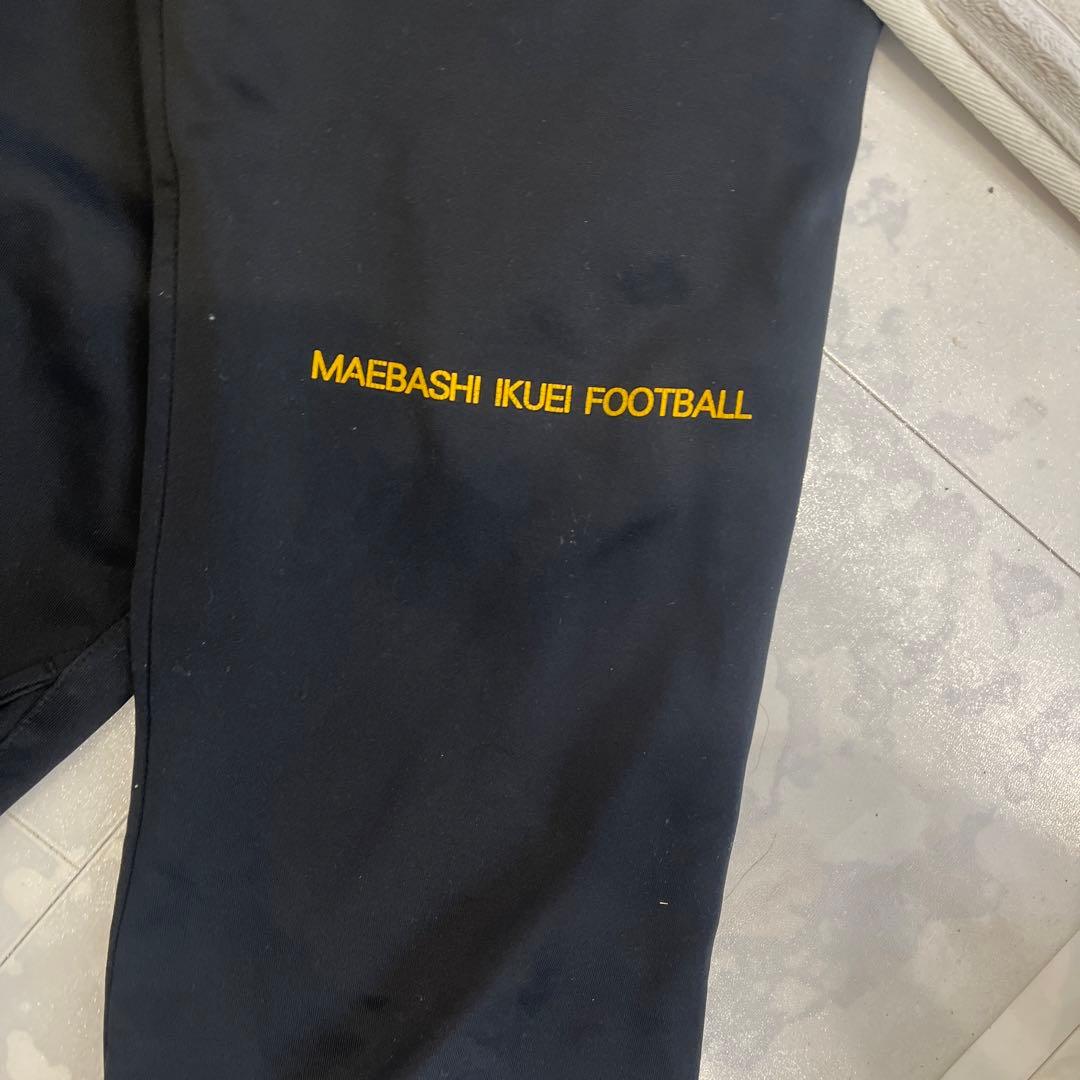 前橋育英高校サッカー部　スウェット上下セットブラック　上L 下LL