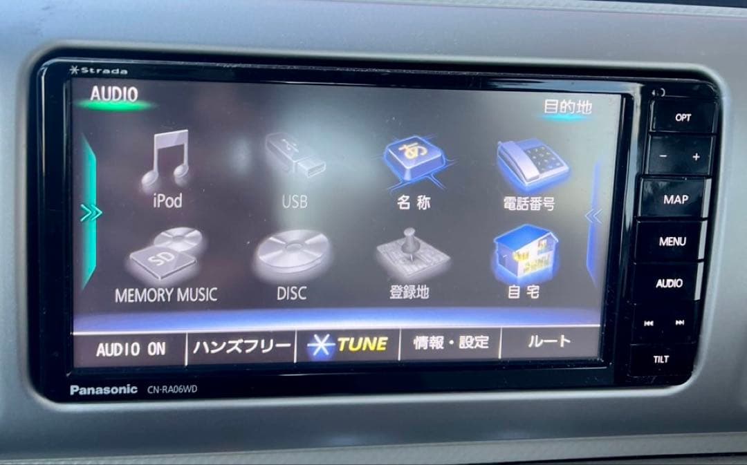 パナソニック ストラーダ Panasonic CN-RA06WD メモリーナビ