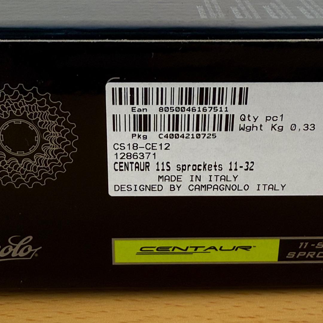 カンパニョーロ ケンタウル カセットスプロケット 11S 11-32T 新品