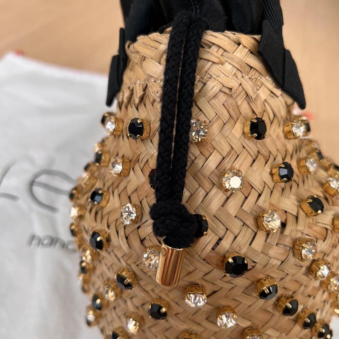 ルナイン NINA TWIST SMALLビジュー かごバッグ ショルダー　籠