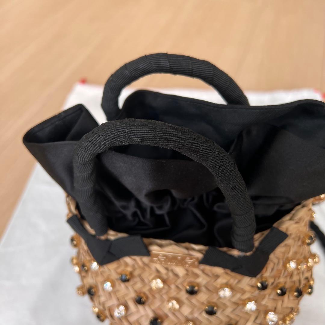 ルナイン NINA TWIST SMALLビジュー かごバッグ ショルダー　籠