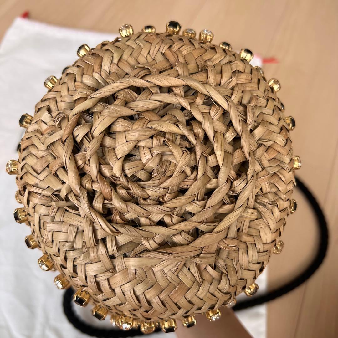 ルナイン NINA TWIST SMALLビジュー かごバッグ ショルダー　籠