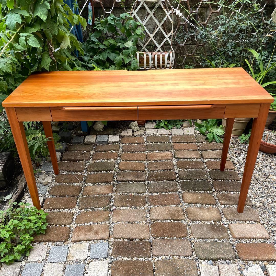 Dinos Blossomブロッサムチェリー天然木北欧風デスク 幅120cm