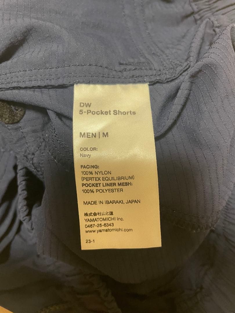 山と道 DW 5-Pocket shorts(MEN) Navy M