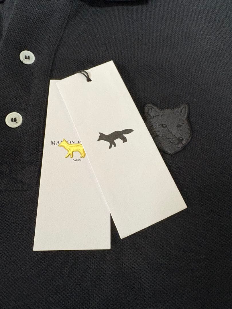 トップス Maison Kitsune FOX HEAD OVERSIZE POLO(M)