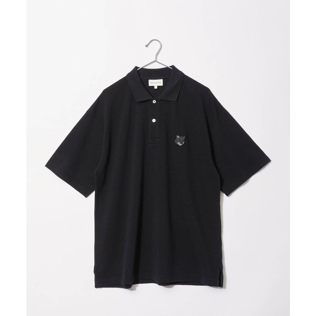 トップス Maison Kitsune FOX HEAD OVERSIZE POLO(M)