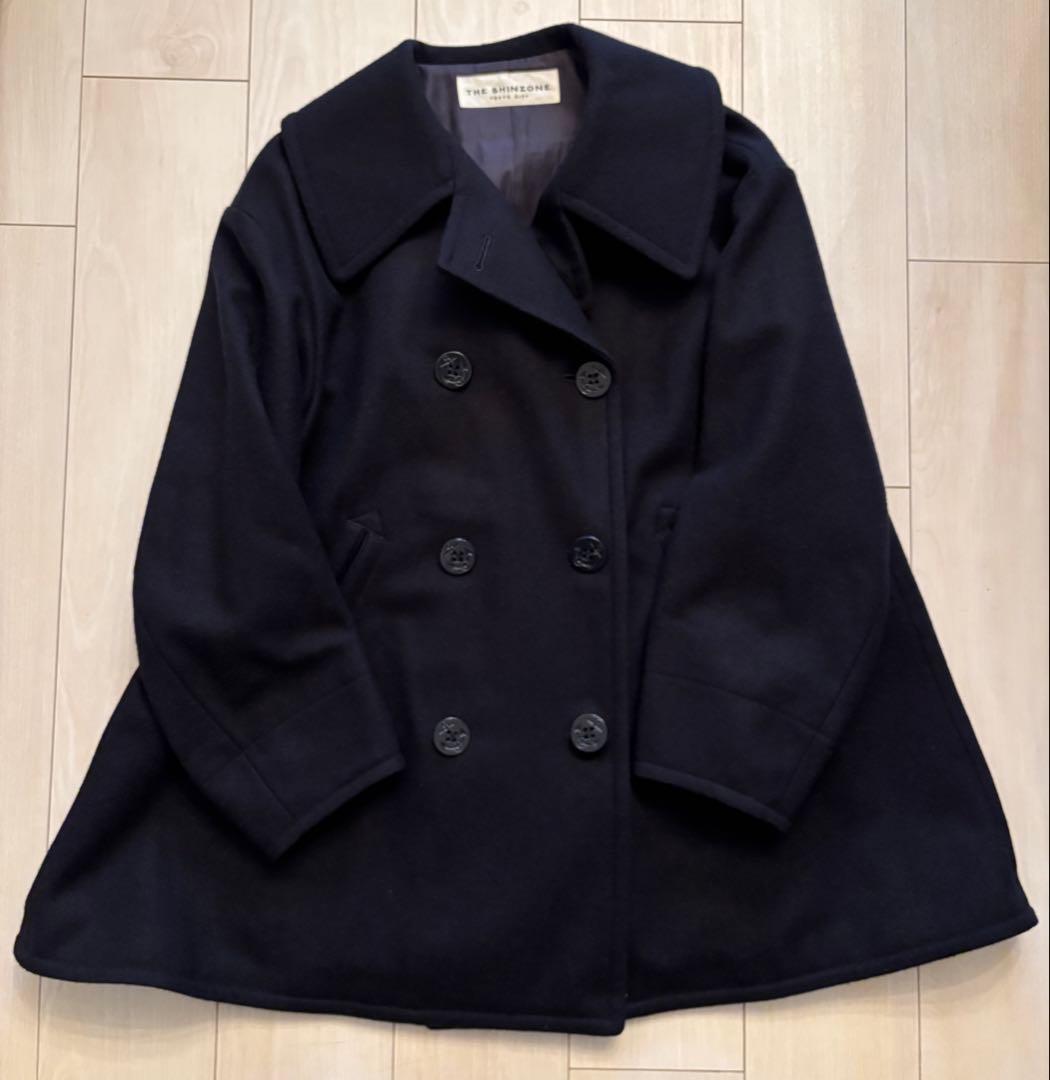ジャケット・アウター THE SHINZONE /FLARE PEA COAT /NAVY /34