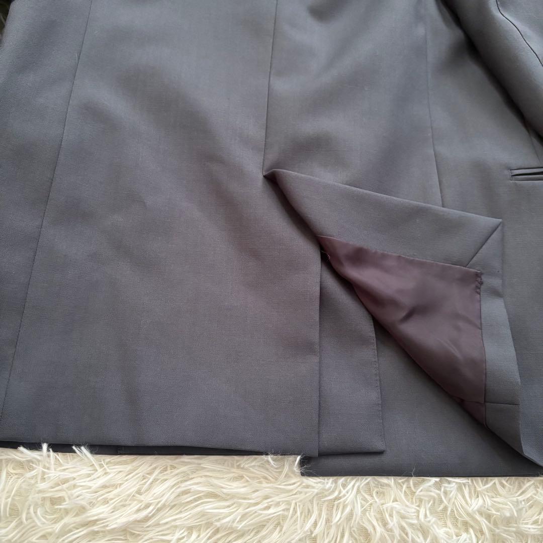 極美品◎ebure ダブル テーラードジャケット ダークグレー サイズ36