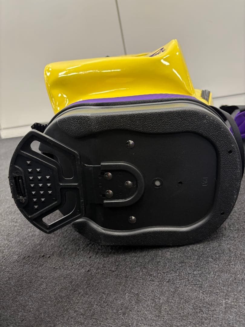 ムラスポ　50 RIDE LIFE キャディバッグ 紫と黄色 むさらきスポーツ