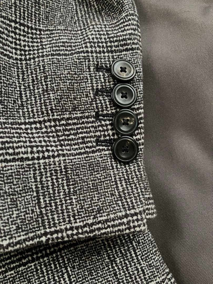 チルコロ1901 コットンジャージ グレンチェックプリント ジャケット