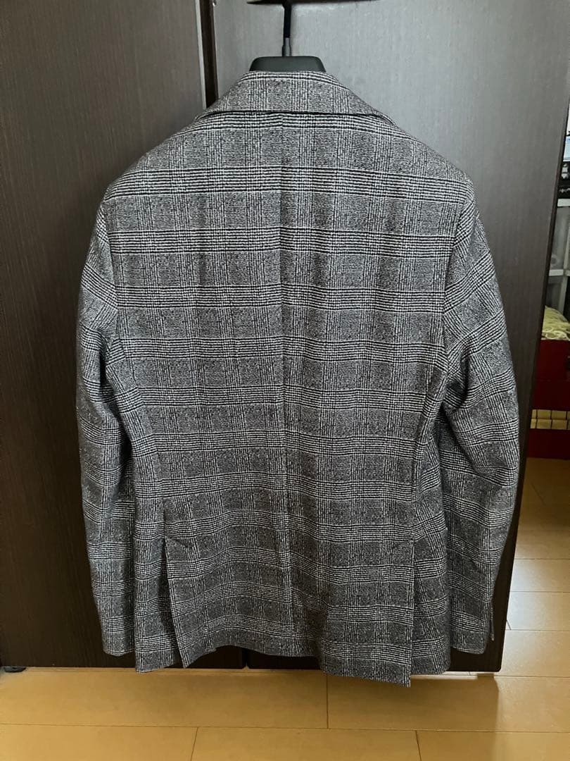 チルコロ1901 コットンジャージ グレンチェックプリント ジャケット