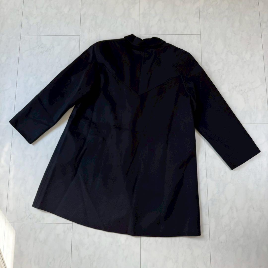 美品【コロンボ】高品質カシミア100％テーラードコート・柔らかタッチ◇ネイビー