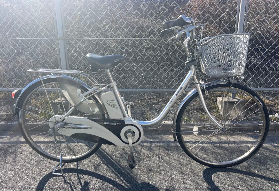 Panasonicエコナビ機能付き電動アシスト自転車26インチ良いバッテリー付き