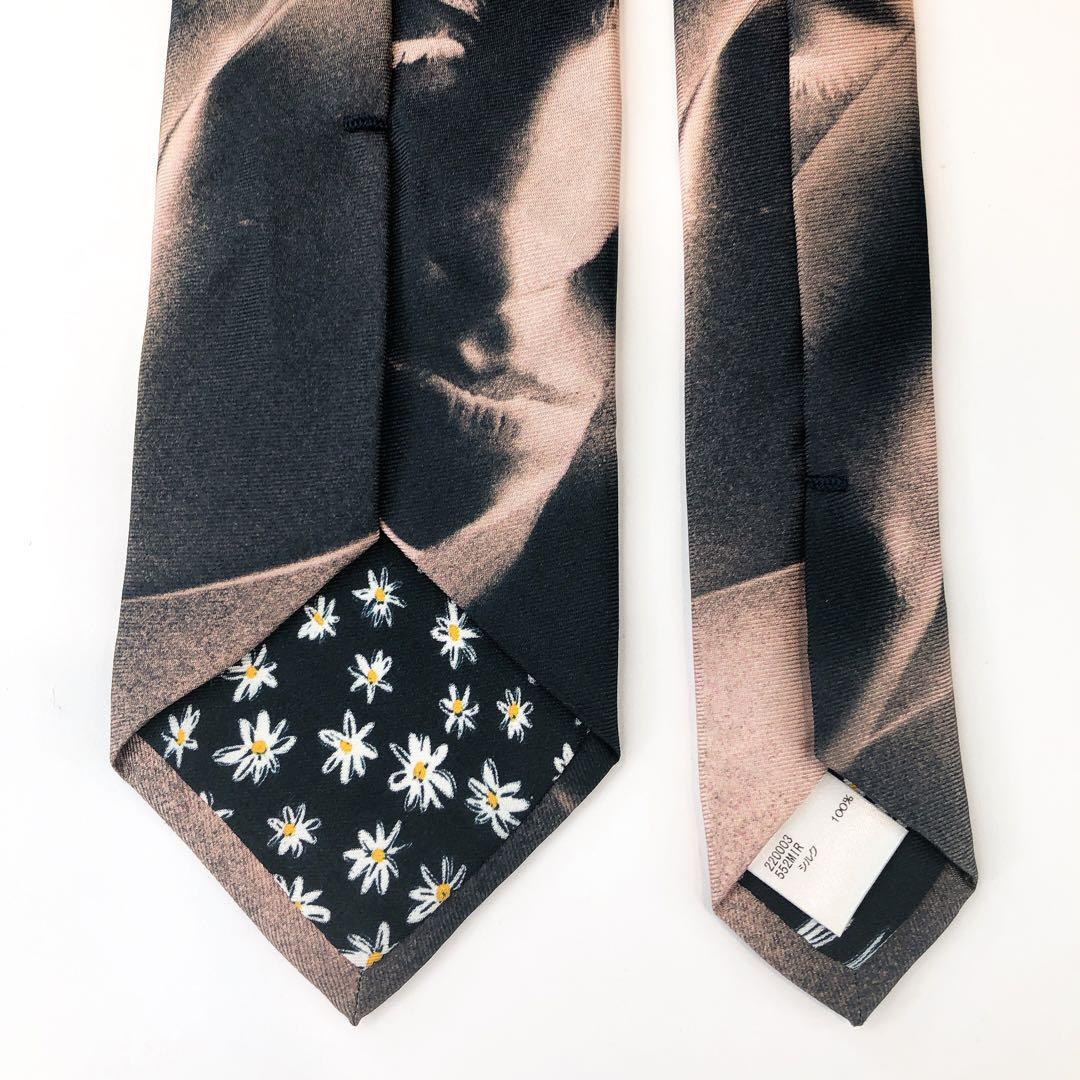 【美品】ポールスミス ネクタイ 総柄 ブラック系