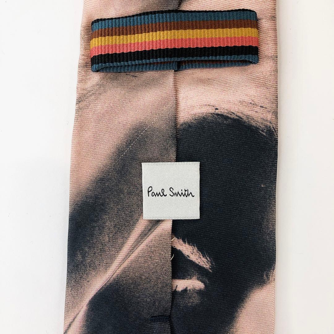 【美品】ポールスミス ネクタイ 総柄 ブラック系