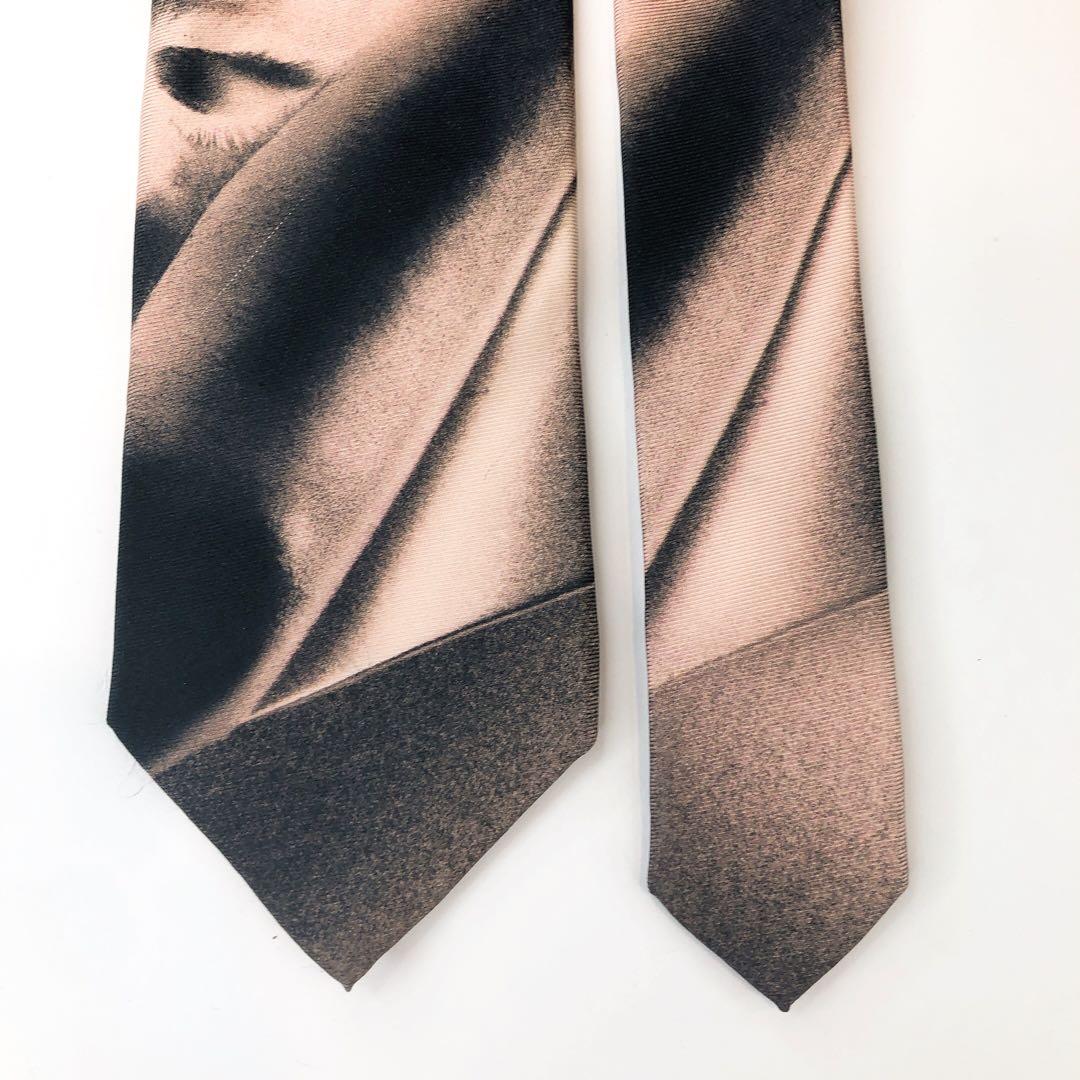 【美品】ポールスミス ネクタイ 総柄 ブラック系