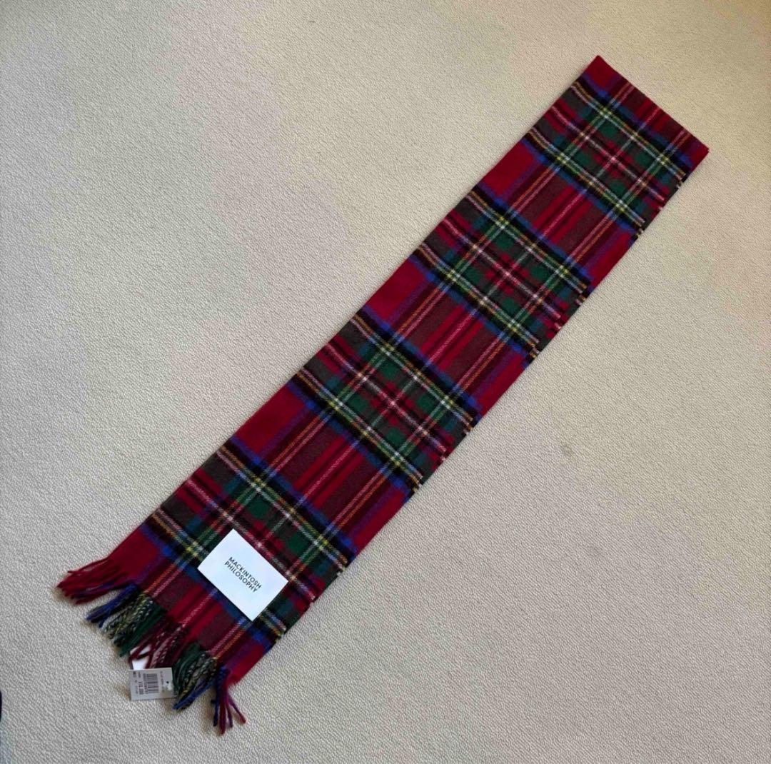 ★新品★ マッキントッシュ フィロソフィー 洗えるカシミヤマフラー