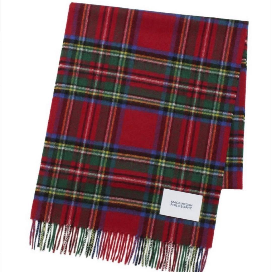 ★新品★ マッキントッシュ フィロソフィー 洗えるカシミヤマフラー