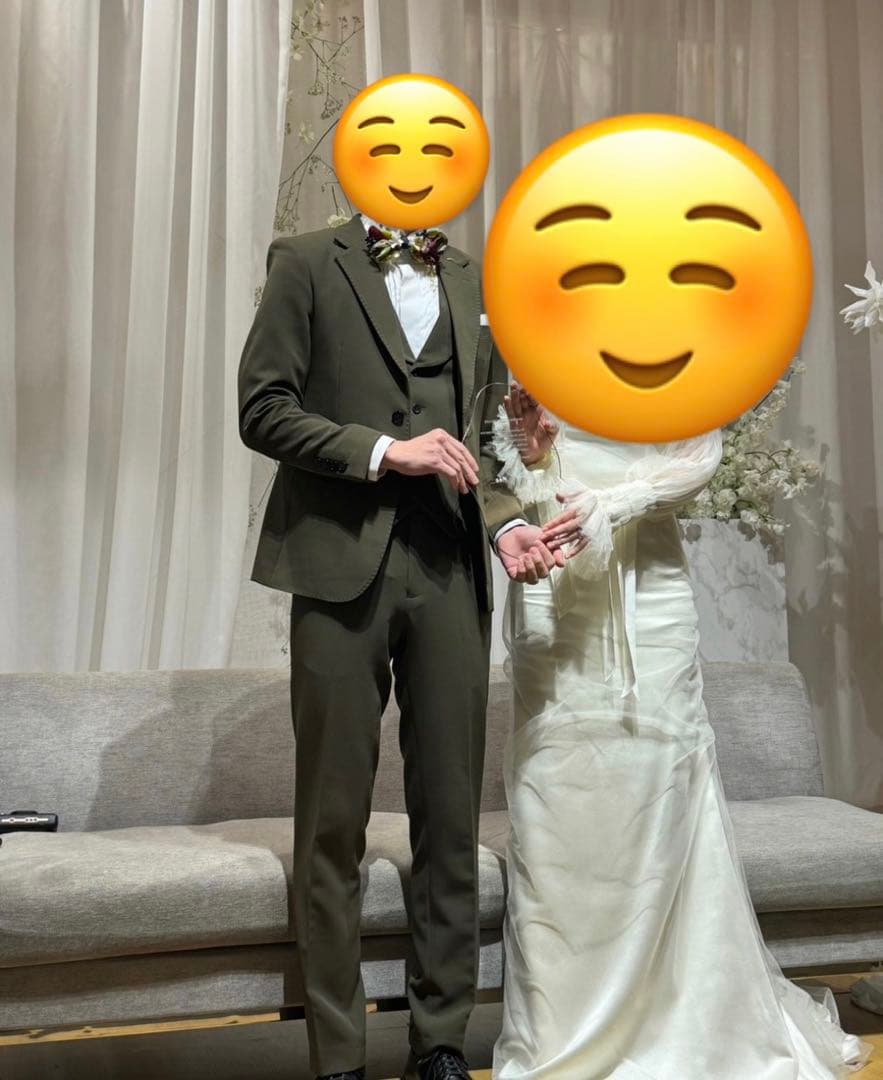 THE URBAN BLANCHEアーバンブランシュ　タキシードスーツ　カーキ