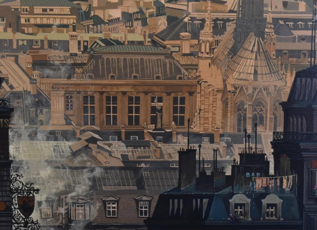 あべべさん専用　ヒロ・ヤマガタ / 雨煙るパリ / シルクスクリーン