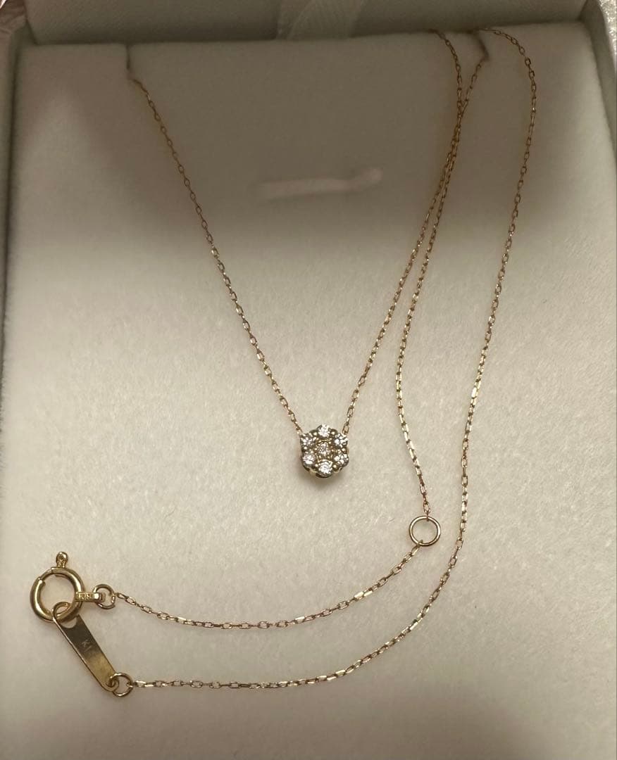 K18 ダイヤモンド　ネックレス（K18イエローゴールド）