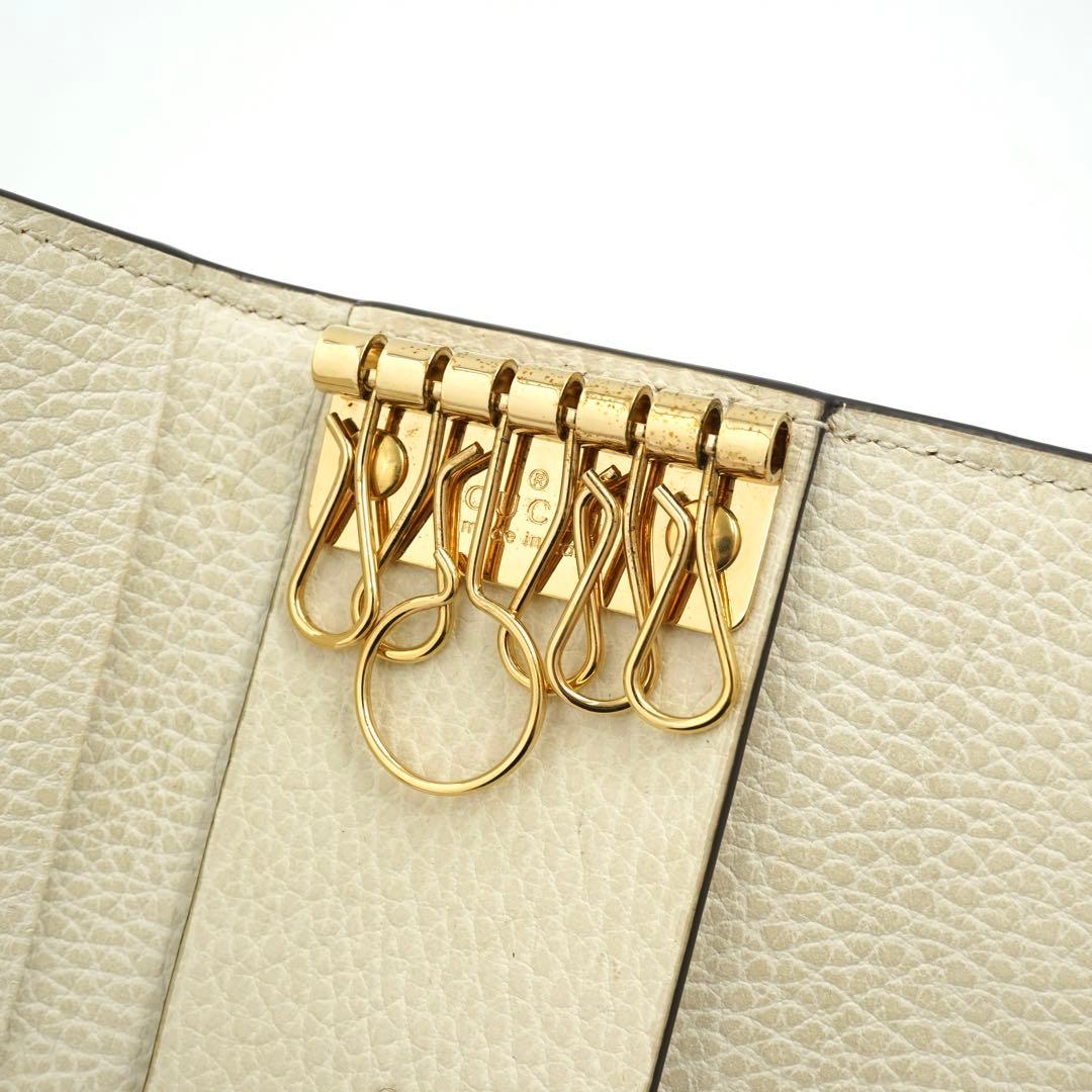 ✨未使用展示品・箱付き✨　GUCCI キーケース　GGライン マーモント　6連
