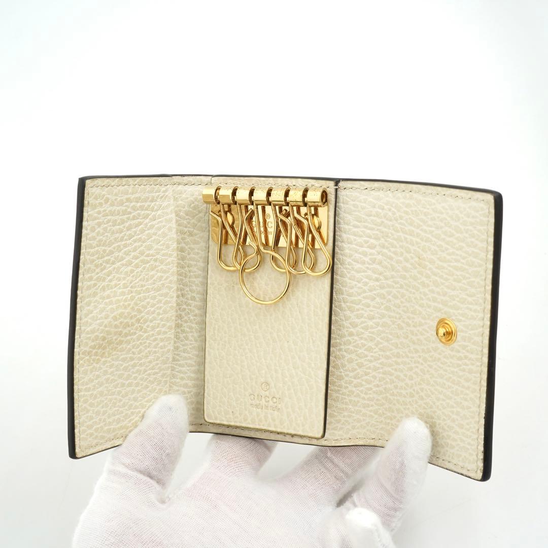 ✨未使用展示品・箱付き✨　GUCCI キーケース　GGライン マーモント　6連