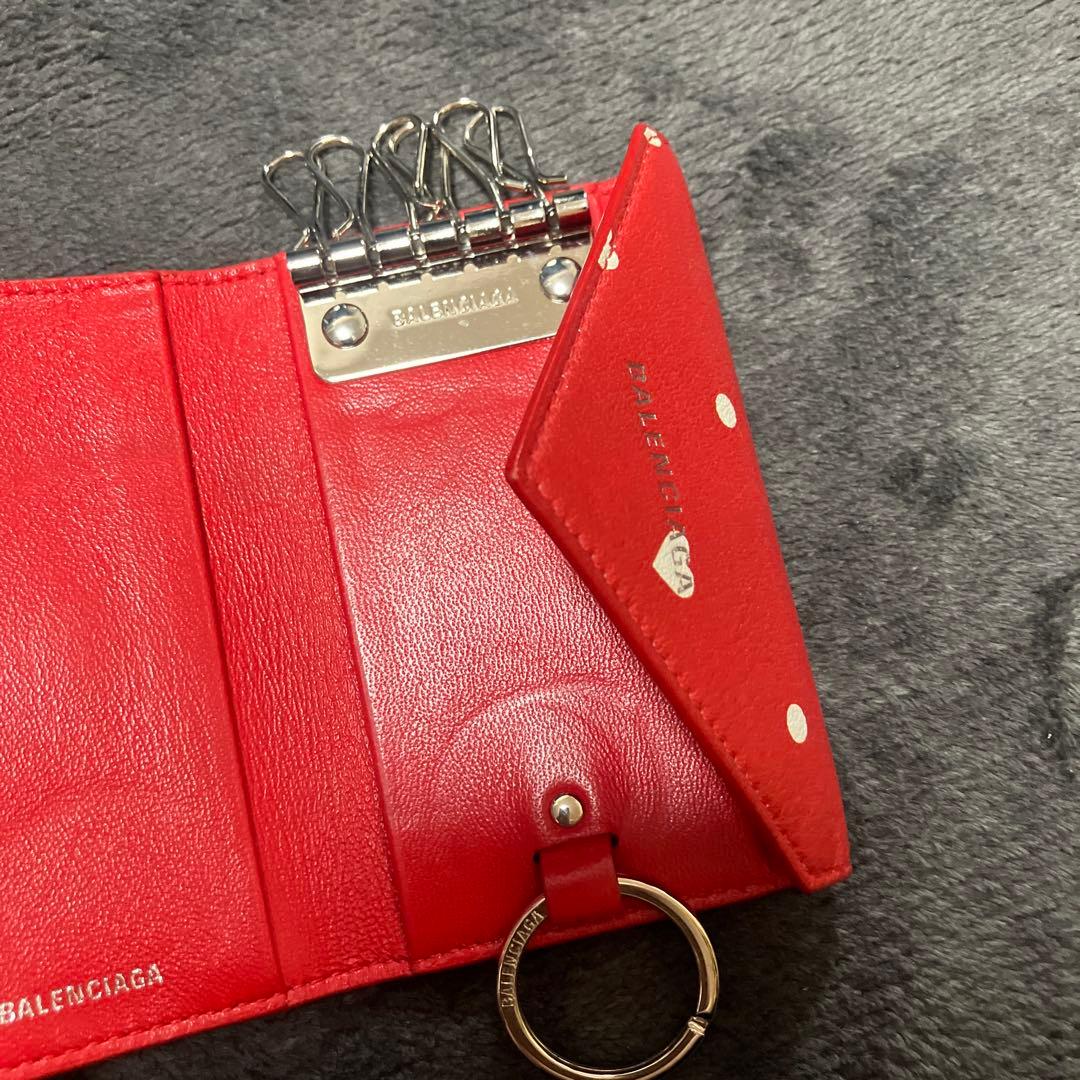 バレンシアガ　ハート　キーケース　キーリング　キーホルダー　ストラップ　財布