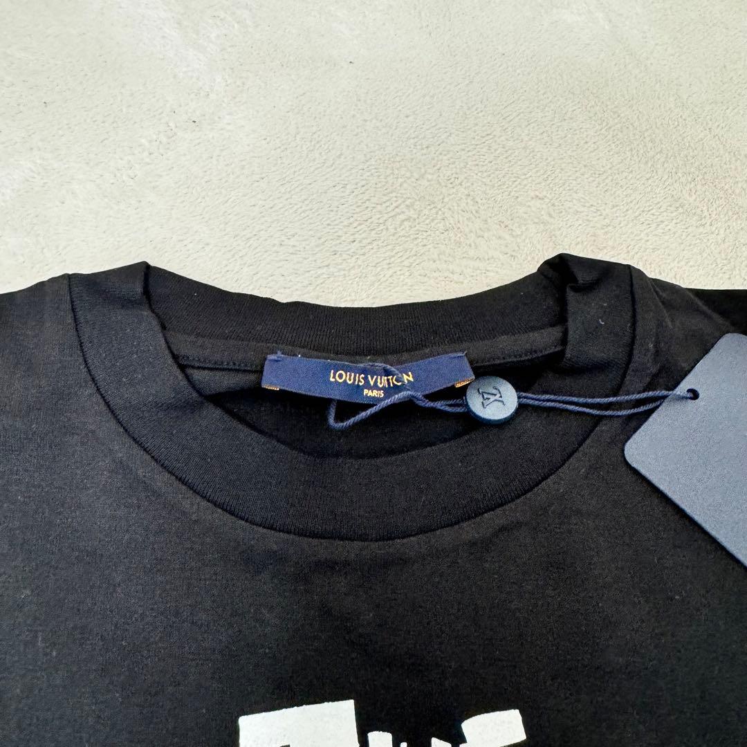 新品✨LOUIS VUITTON LIVEプリント　半袖　ブラック　Sサイズ