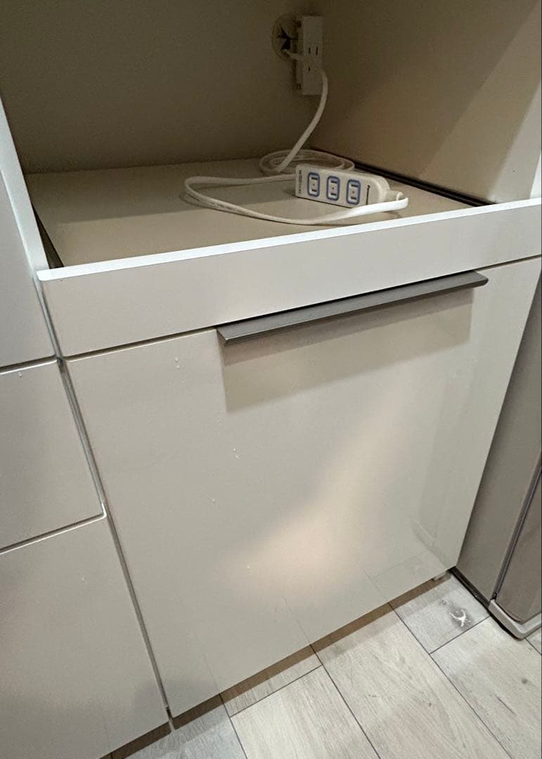 パモウナ　食器棚　キッチンカウンター　白　ホワイト　幅100cm