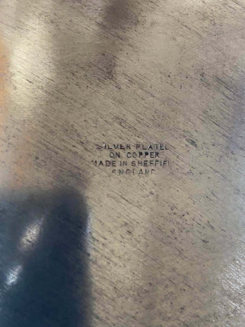 英イギリス アンティーク SILVER PLATE トレイ